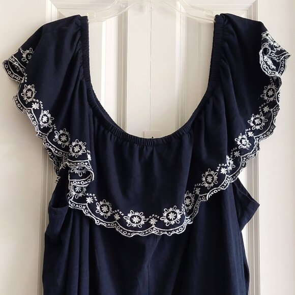 Lane Bryant Swing Ruffle Off the Shoulder Knit Top Women's Size 26/28 - Picture 6 of 14